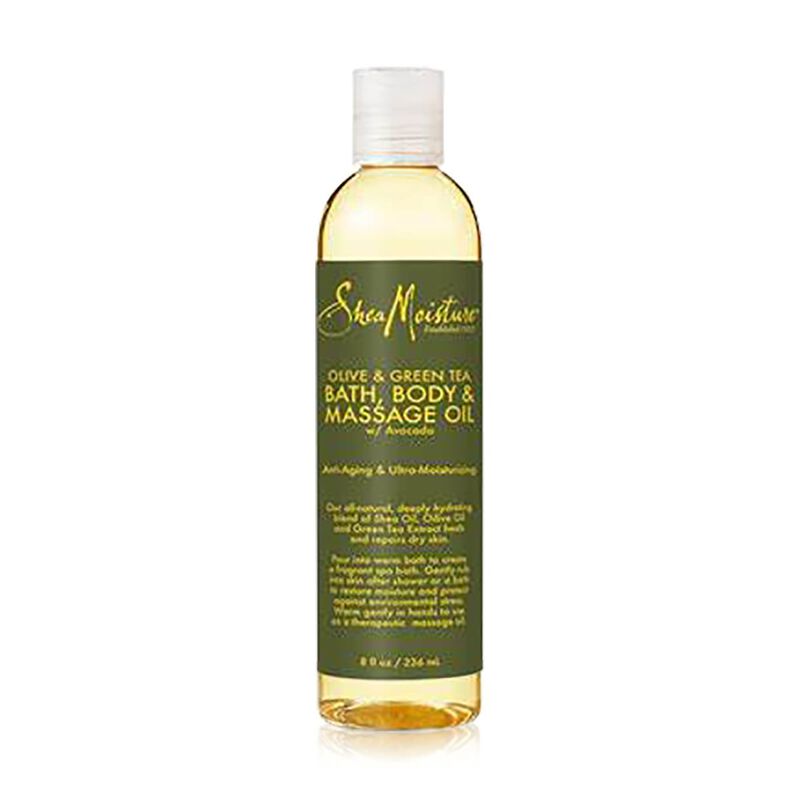 sheamoisture olive and green tea body and massage oil