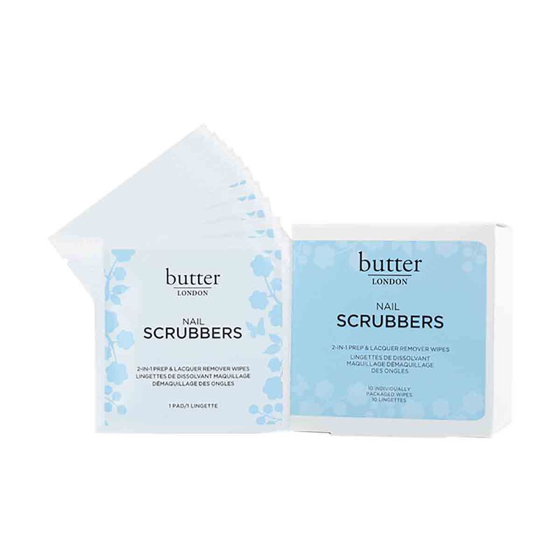 butter london scrubbers™ 2in1 prep & remover wipes