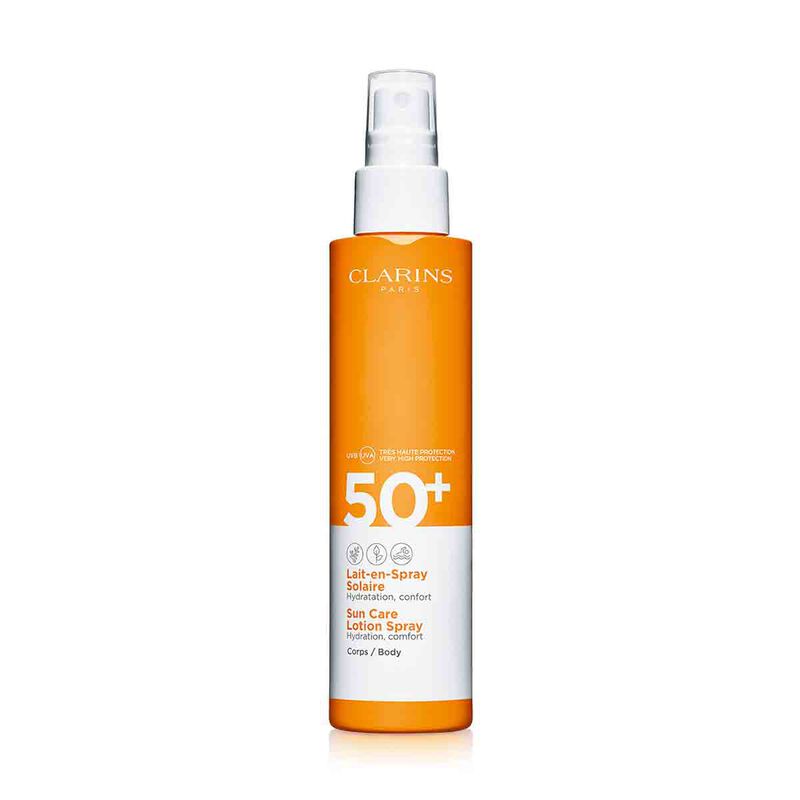 clarins sun care body lotioninspray uva/uvb 50+ 150ml