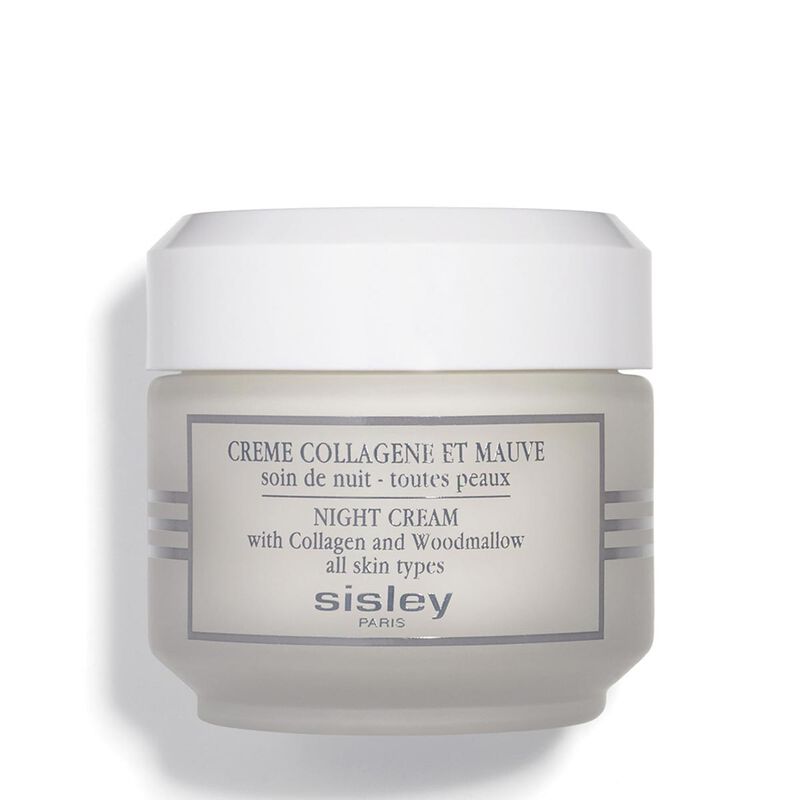 sisley night cream with collagen and woodmallow
