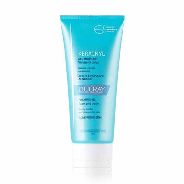 ducray keracnyl face & body foaming gel for acne