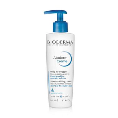 bioderma atoderm cream pump for normal to dry sensitive skin 200ml