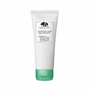 origins checks and balances polishing face scrub