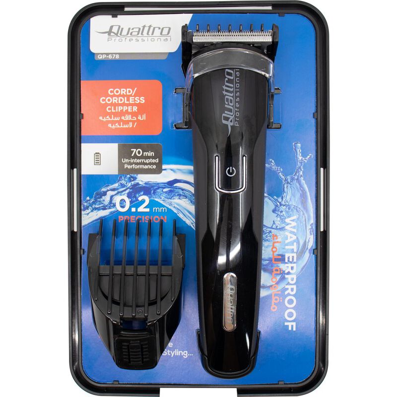 quattro professional waterproof hair trimmer grooming kit