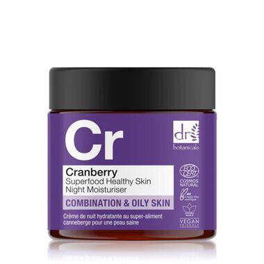 dr. botanicals cranberry superfood healthy skin night moisturiser