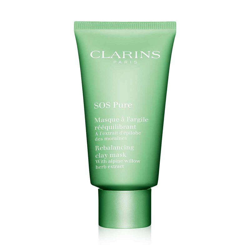 clarins pure emergency mask with rebalancing clay