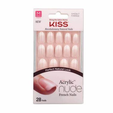 kiss kiss acrylic nude nails  kan02