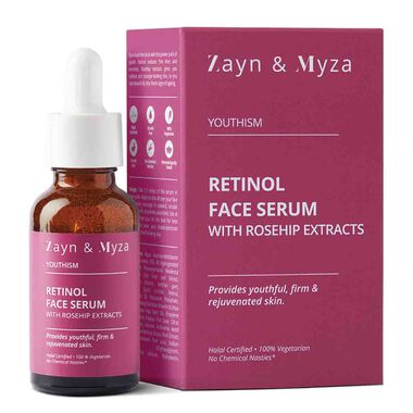 zayn and mayza retinol face serum with rosehip extracts