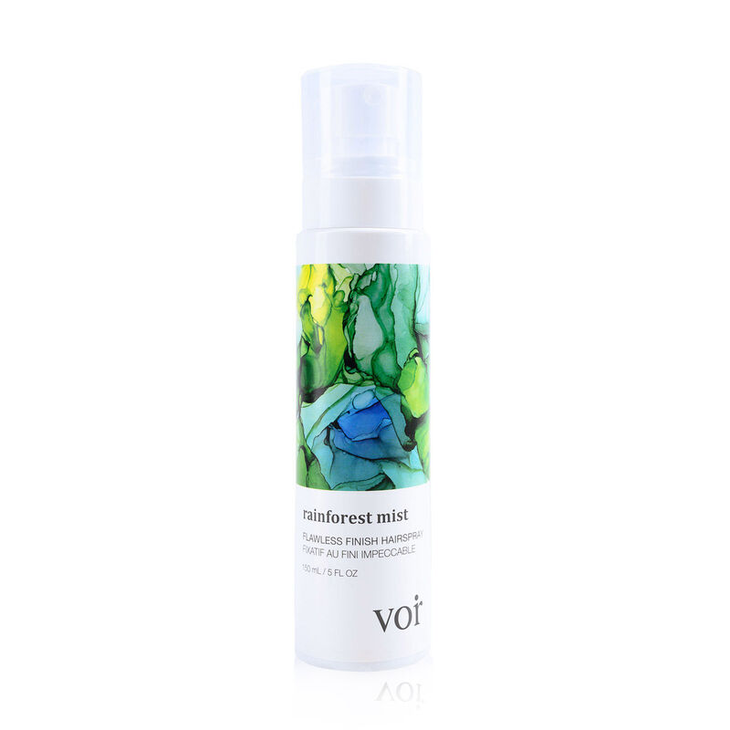 voir rainforest mist: flawless finish hairspray
