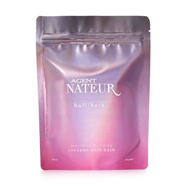 agent nateur holi bath rose infused calming coconut milk bath 300g