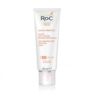 roc soleil protect anti brown spots unifying fluid spf 50 50ml