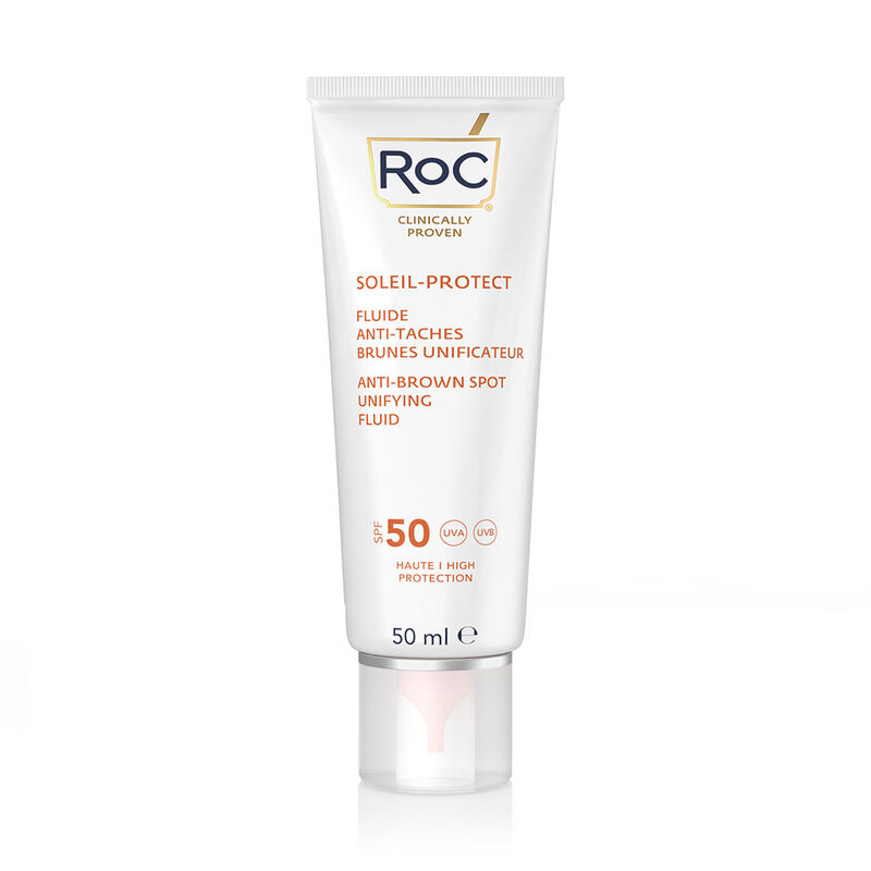 roc soleil protect anti brown spots unifying fluid spf 50 50ml