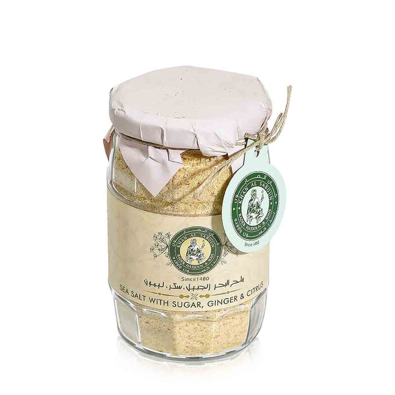 khan al saboun organic ginger & lemon sea salt