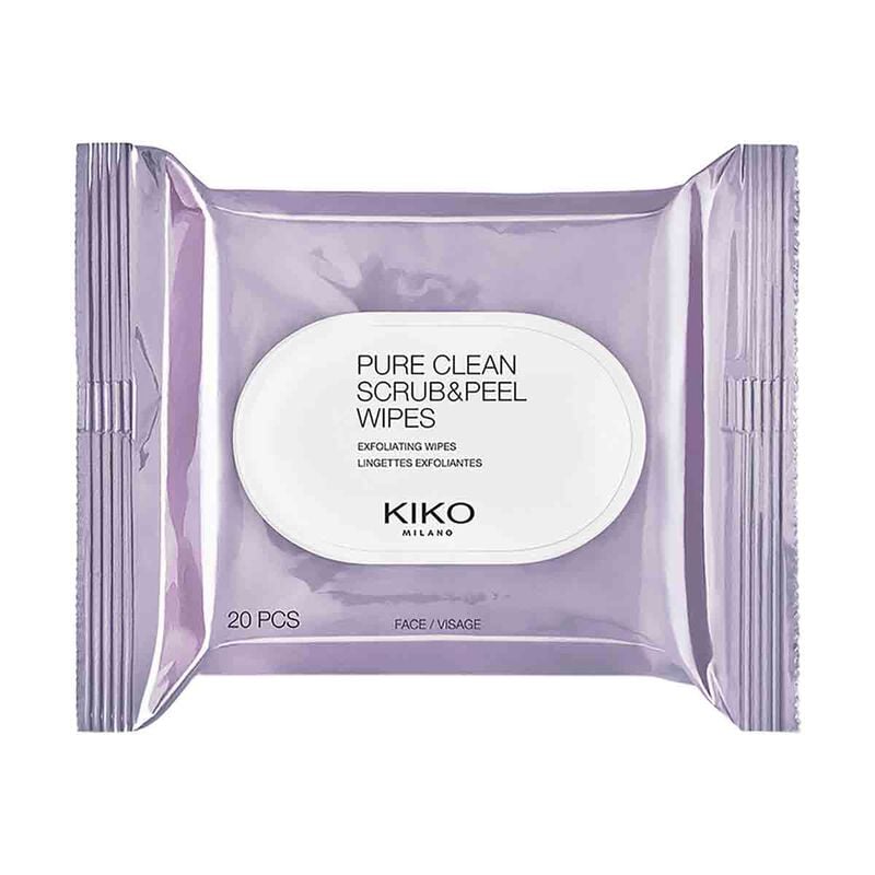kiko milano pure clean scrub&peel wipes