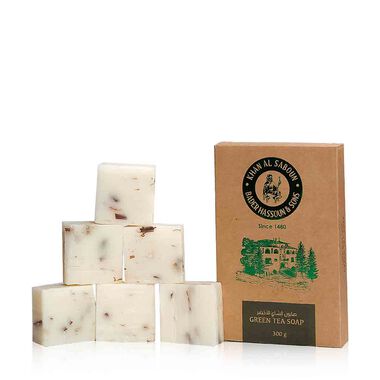 khan al saboun organic herbal green tea soap pack of 6