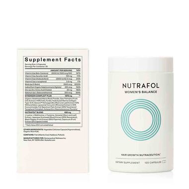 nutrafol balance hair growth nutraceutical 120 capsules