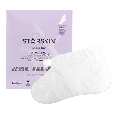 starskin magic hour exfoliating foot mask socks