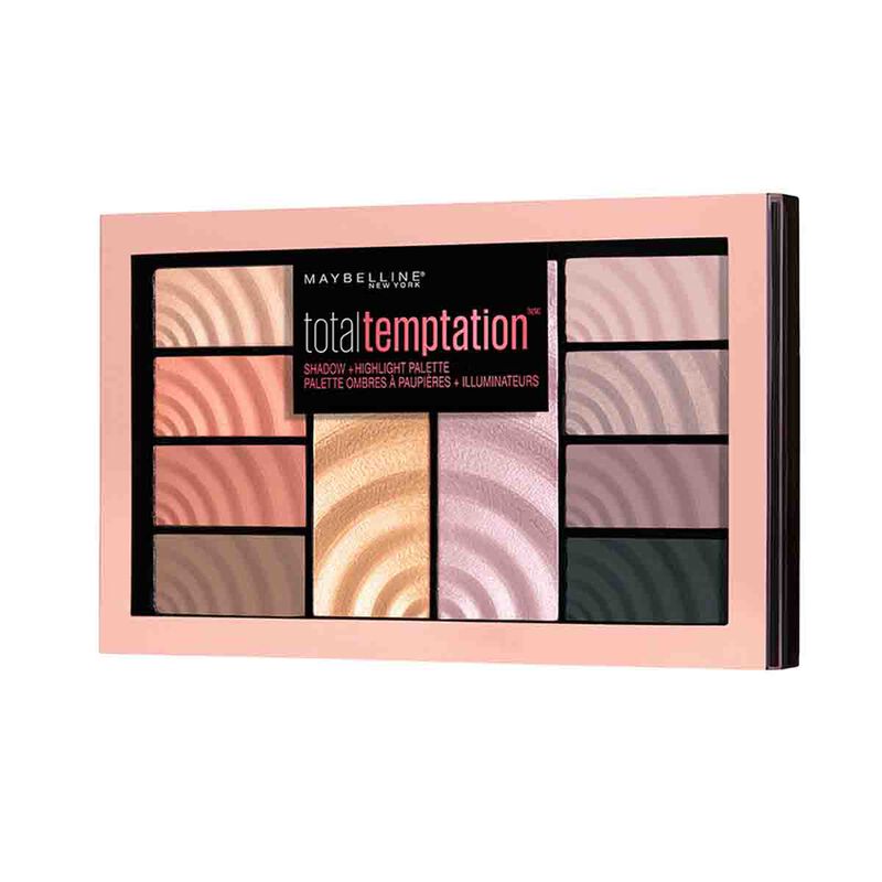 مايبيلين نيويورك total temptation multipurpose eyeshadow & highlighting palette