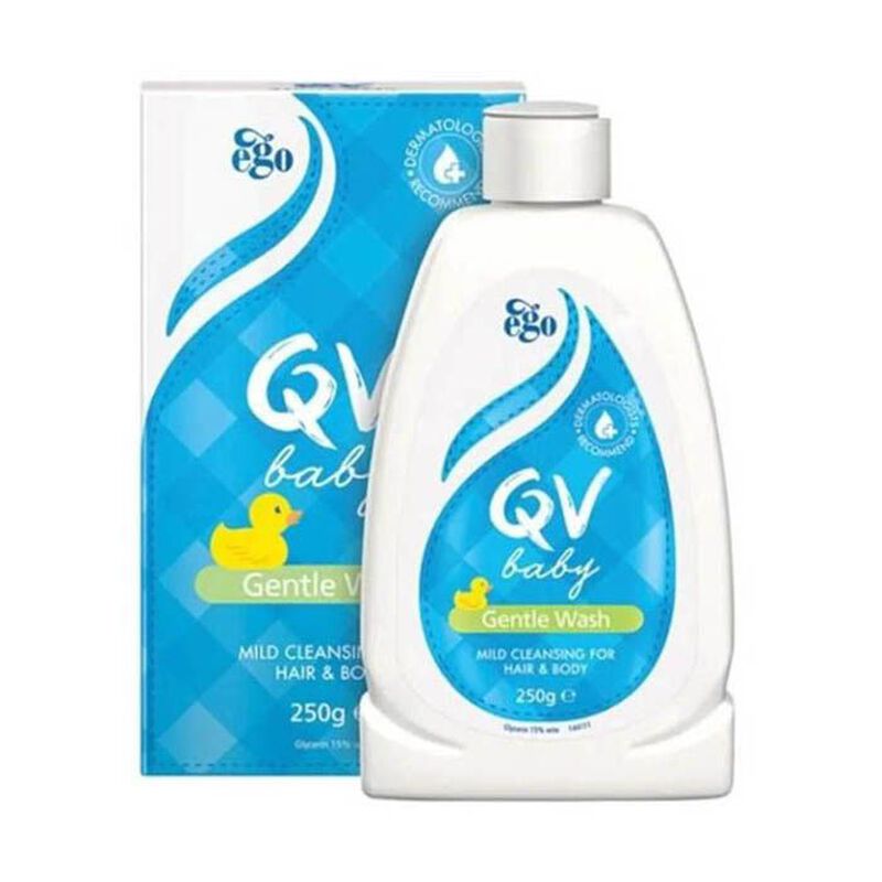 qv qv baby gentle wash 250 ml